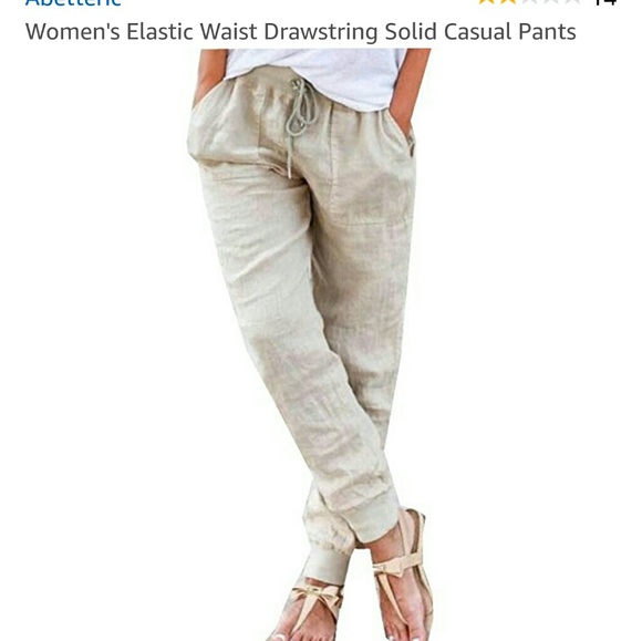 Linen Pants Tight Ankle